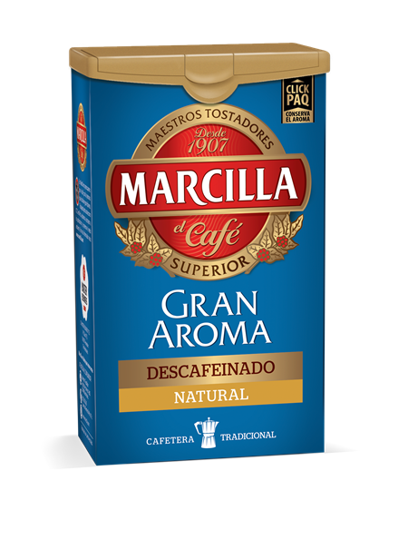 CAFE MOLIDO MARCILLA DESCAFEINADO 250GR