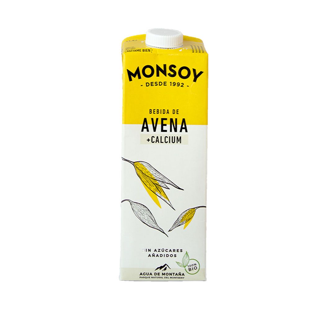 BEBIDA DE AVENA CALCIO MONSOY 1L