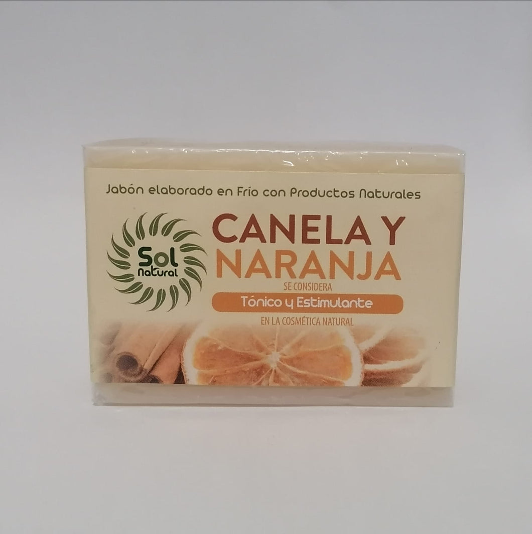 JABON CANELA Y NARANJA SOLNATURAL 100GR