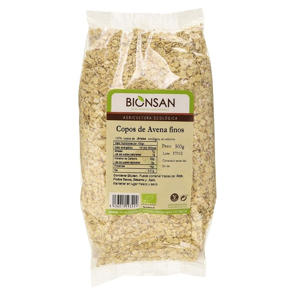 COPOS DE AVENA FINOS ECO 500 GR BIOSAN