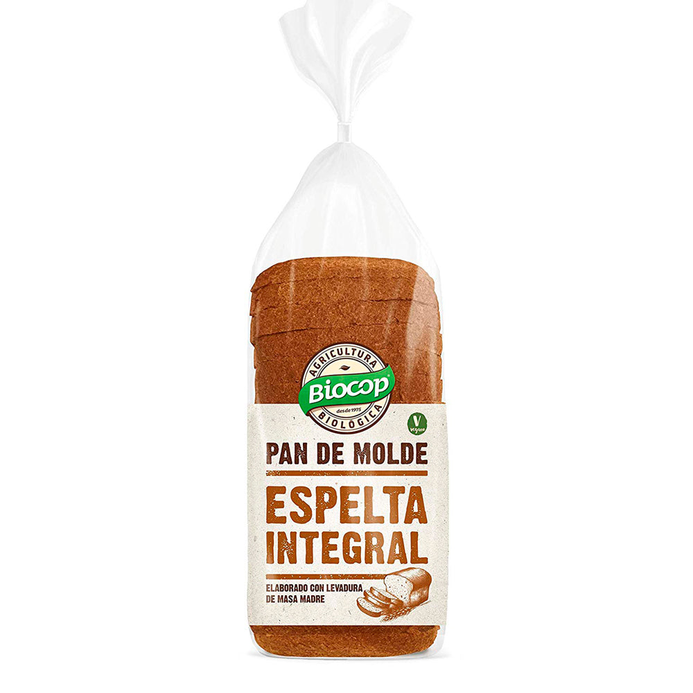 PAN DE MOLDE TRIGO ESPELTA INTEGRAL BIOCOP 400GR